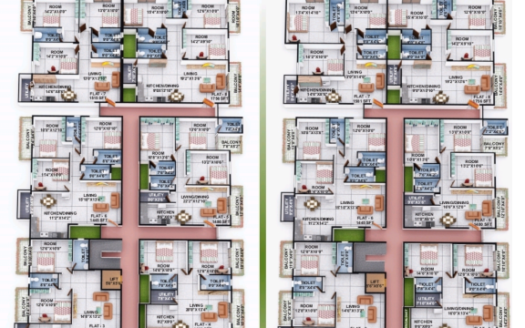 2/3 BHK Luxurious flat in Judicial Layout